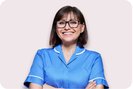 Nurse with arms folded