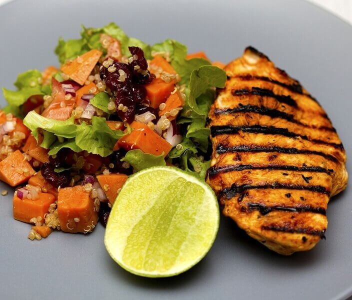 Grilled-chicken-with-salad