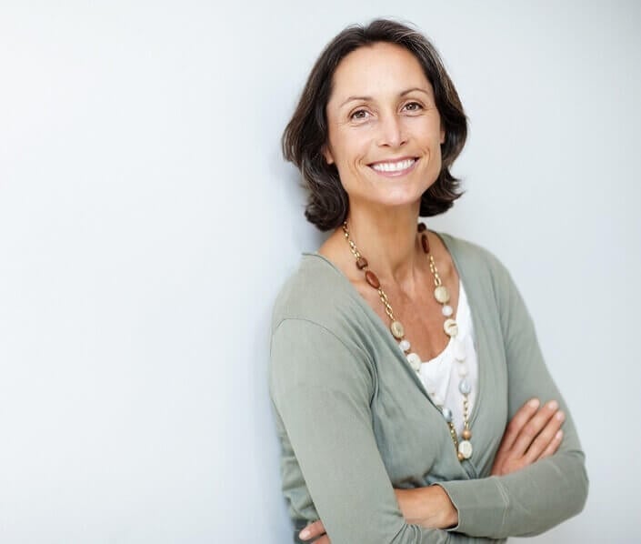 Older woman smiling