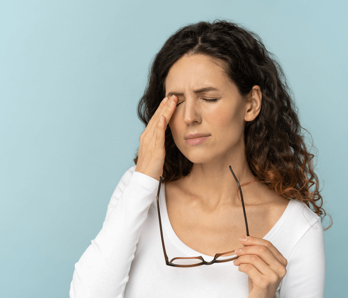 Woman with a headache