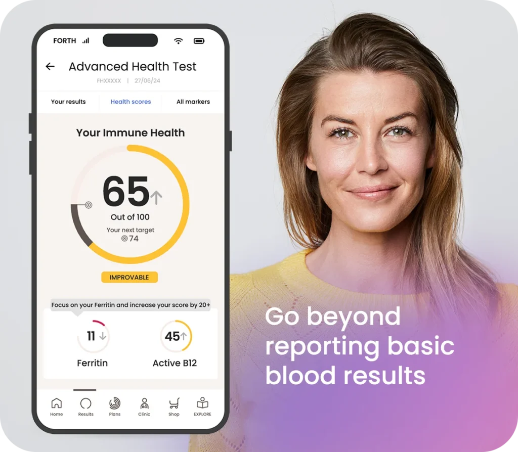 Advanced health blood test - Go beyond reporting basic blood results