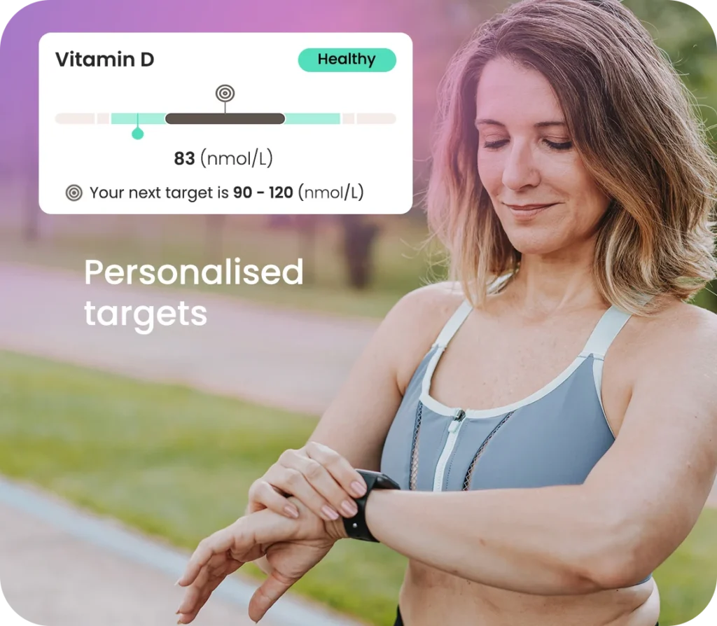 Advanced health blood test - Personalised targets