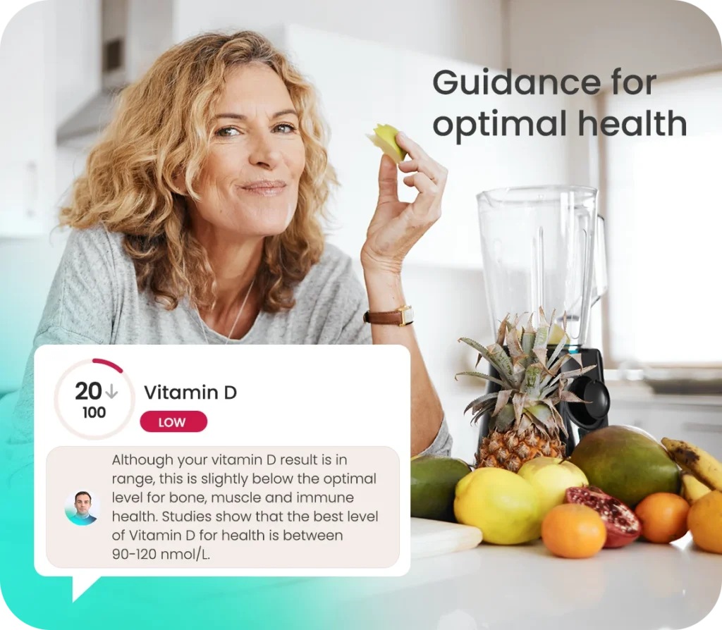 Nutricheck blood test - Guidance for optimal health
