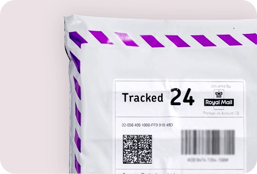 Tracked 24 return postage for forth blood tests