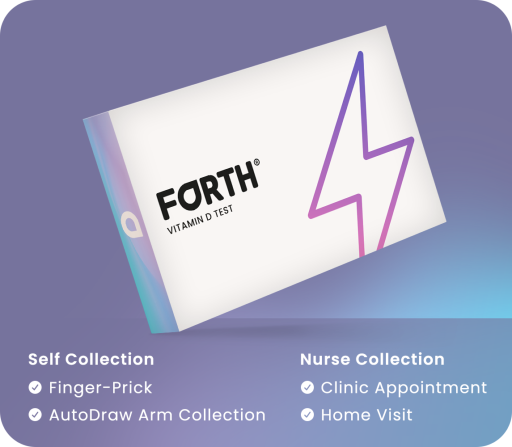 Forth Vitamin D home blood test kit box for checking your vitamin D levels