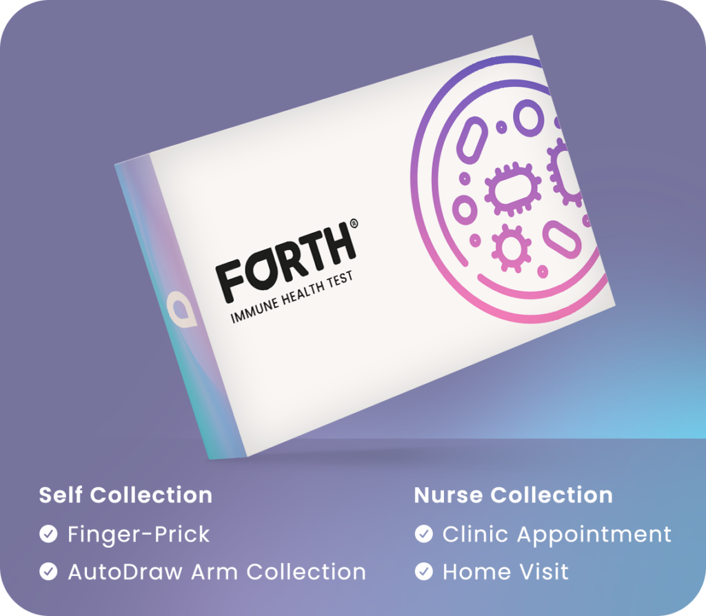 Forth Immune Health Test home blood test kit box for checking how your immune system is functioning